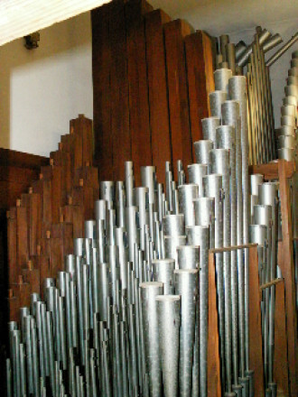 Ausschnitt Fernwerk Sauer-Orgel