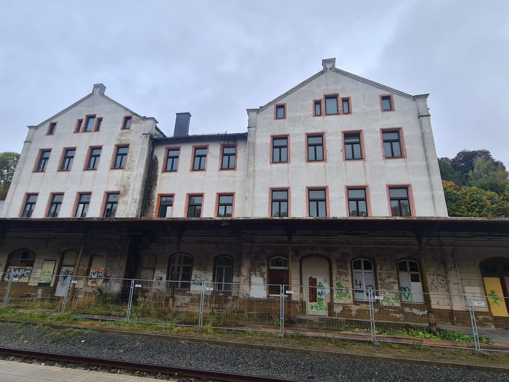 unterer Bahnhof Annaberg Bucholz, Empfangsgebäude