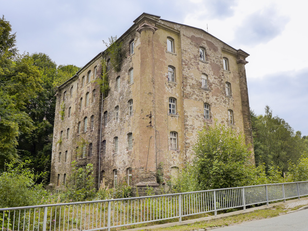 Spinnmühle / Baumwollspinnerei E. Evans in Siebenhöfen