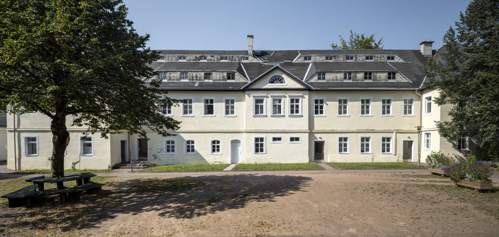 Panorama der Baumwollspinnerei F. W. Greding in Hennersdorf