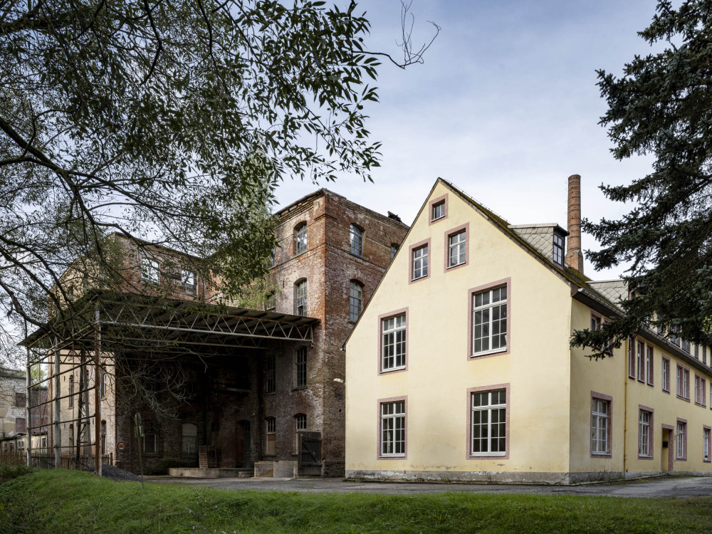 Rückseite und Nebengebäude Oehme'sche Spinnerei Zschopau