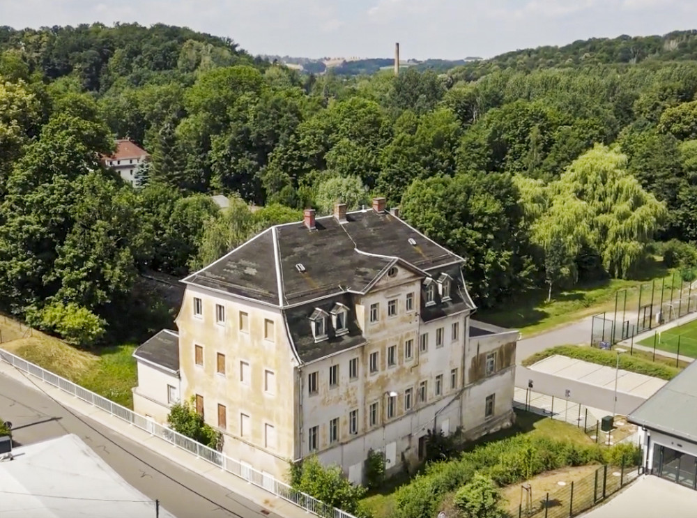 Herrenhaus der Spinnmühle / Schafwollspinnerei D.C. v. Einsiedel in Wolkenburg