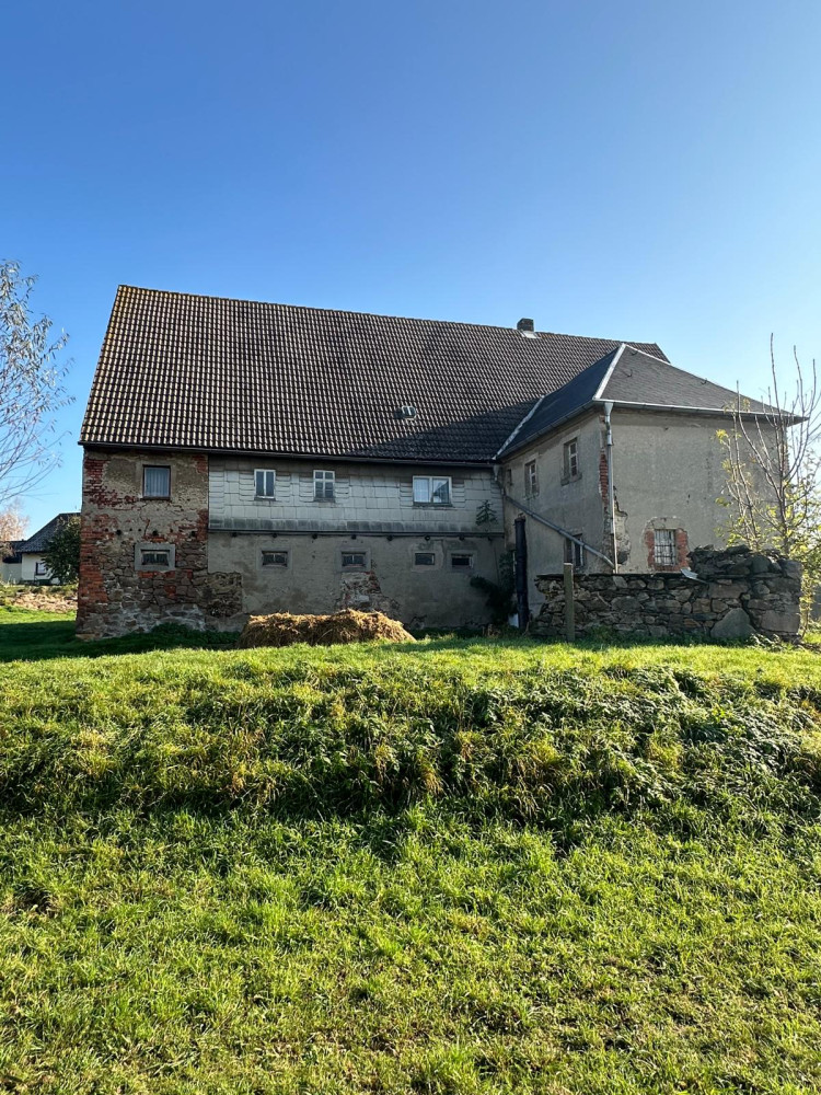 Rückseite des Wohnstallhauses