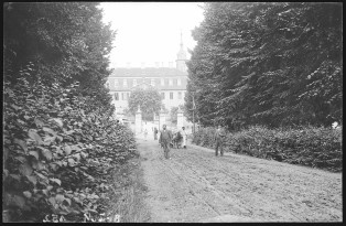 Postkarte Brück und Sohn, Gruß aus Seußlitz (Schloss), 1898