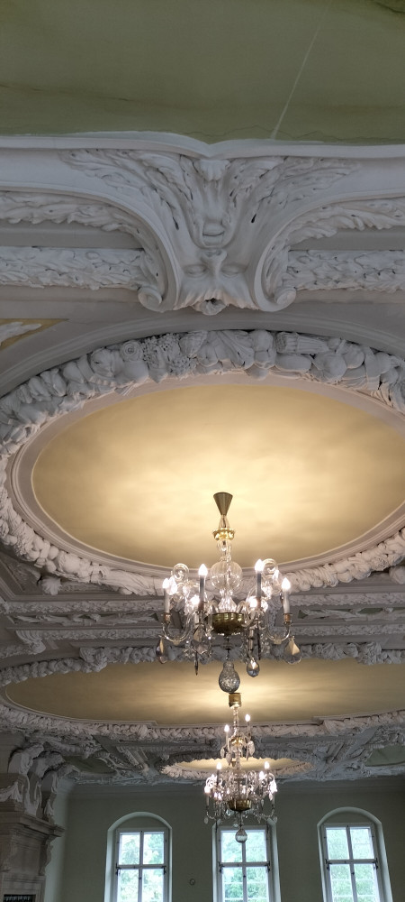 Stuckdecke im Barocksaal