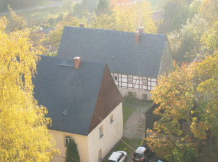 Luftbild vom Kirchturm