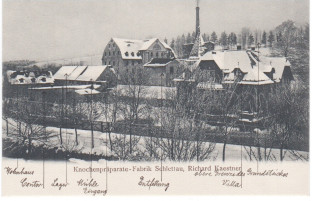 Ansicht der Spinnmühle um 1900