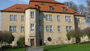 Illumination der Schwesternhäuser durch die Dresdner Künstlerin Andrea Hilger