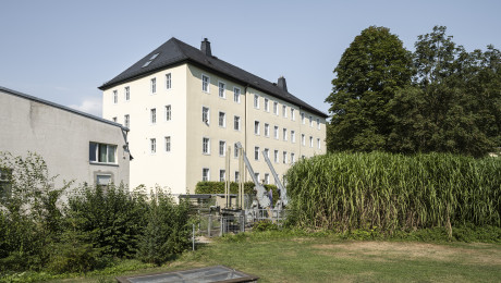 Panorama der Baumwollspinnerei F. W. Greding in Hennersdorf