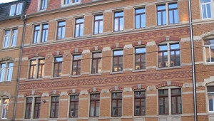 Sanierter Zustand des Eingangsportals, 2018