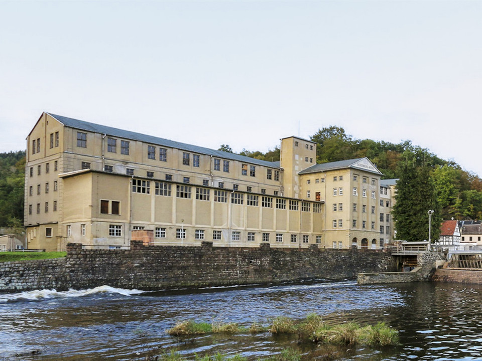 Spinnmühle / Baumwollspinnerei F. Schulze (Reicheltsche Mühle und Spinnerei) in Sachsenburg